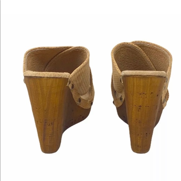 Sbicca Womens Declan Platform Wedge Sandals Tan 7 - Picture 5 of 8